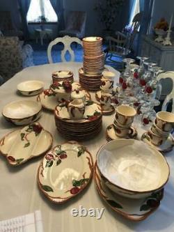 Franciscan Dinnerware Set Apple Pattern 111 Pcs. 1950's Local Pick-up