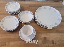 Franciscan Whitestone Ware Merry Go Round Dinner, Bread Plates sausers bowls cu