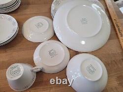 Franciscan Whitestone Ware Merry Go Round Dinner, Bread Plates sausers bowls cu