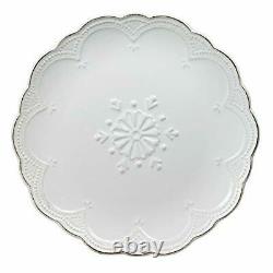 French Lace Dinnerware Set 16 Piece White