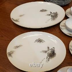 Fukagawa Arita-HAND PAINTED-Pattern 903-JAPAN 1950s DINNERWARE SET 64 Pieces