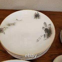 Fukagawa Arita-HAND PAINTED-Pattern 903-JAPAN 1950s DINNERWARE SET 64 Pieces