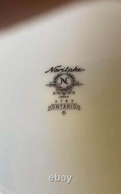 Full Noritake Fine China Set Ontario 3763 14k Gold Trim