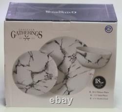 GODINGER GATHERINGS RAYO 18 Piece Dinnerware Set NEW IN BOX