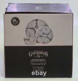 GODINGER GATHERINGS RAYO 18 Piece Dinnerware Set NEW IN BOX