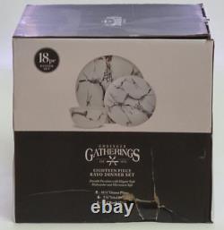 GODINGER GATHERINGS RAYO 18 Piece Dinnerware Set NEW IN BOX