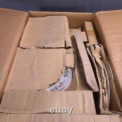 Gibson Christmas Charm Service For 8 Minus 1 Dinner Plate 87pcs Mistletoe White