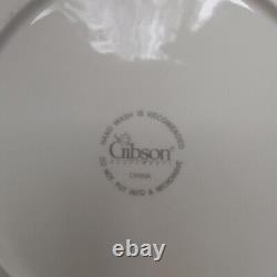 Gibson Claremont Gold Dinnerware 4 Place Settings Ivory Base Gold Trim 20 Pieces