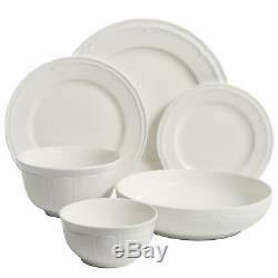Gibson Elite 48-Piece Porcelain Dinnerware Set in Mallory Fast Free Shipping