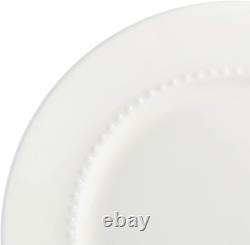 Gibson Elite Embossed Bone China Double Bowl Dinnerware Set, Service for 4 16Pc
