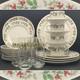 Gibson Everyday Christmas Time 24 Piece Dinnerware for 4 1997-2014 Made In China