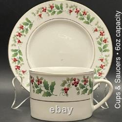 Gibson Everyday Christmas Time 24 Piece Dinnerware for 4 1997-2014 Made In China