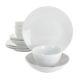 Gibson Home Classic Pearl Coupe 12 Piece Round Fine Ceramic Dinnerware Set in W