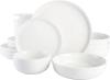 Gibson Home Oslo Porcelain Chip and Scratch Resistant Dinnerware Set, Service fo