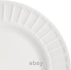 Gibson Home Zen Buffet Porcelain Dinnerware Set, Service for 8 40pcs, White