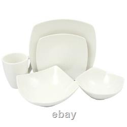 Gibson Home Zen Buffetware 30-Piece Dinnerware Set, White