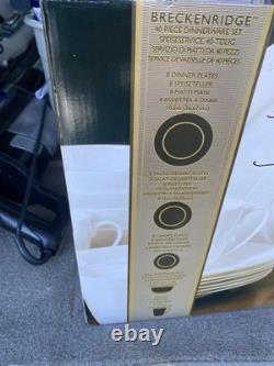 Gorham Breckenridge Bone China 40pc Dinnerware Set Brand New