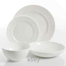 Gracious Dining 16-Piece White Dinnerware Set