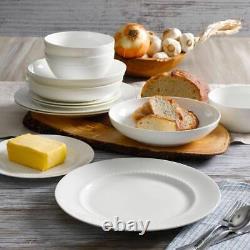 Gracious Dining 16-Piece White Dinnerware Set