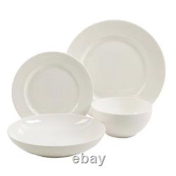 Gracious Dining 16-Piece White Dinnerware Set