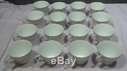HARMONY HOUSE FINE CHINA PLATINUM SCROLL Dinnerware service for 12 & serving pcs