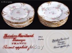HAVILAND 1014 Limoges France Double Gold Sugar Creamer Double Gold Dinnerware