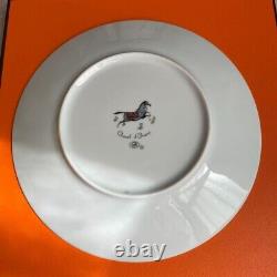 HERMES Cheval d Orient Dessert Plate 21cm Porcelain Dinnerware Box