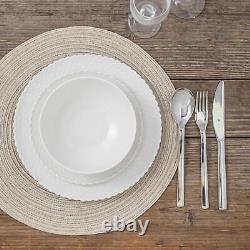 HOMBENE Plates and Bowls Sets 16 Piece Dinnerware Sets with Dishes Bowls and