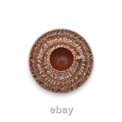 Handmade Talavera Dinnerware Set Brown & White 4-Piece