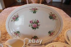 Hanover China Vtg Anniversary Pattern 51 Piece Dinnerware Grouping Floral Rose