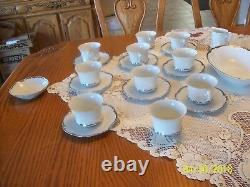 Harmony House Vtg Fine China Starlight 3656 Hand Painted Grouping Of 23 Pieces