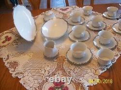 Harmony House Vtg Fine China Starlight 3656 Hand Painted Grouping Of 23 Pieces