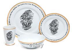 Harry Potter World 16 Piece Hogwart Dinnerware Full Set Gryffindor Dinner Plates