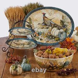 Harvest Gatherings 16Pc Dinnerware Set, Service for 4, Multicolor