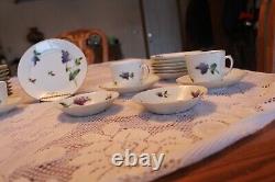 Haviland CFH/GDM Antique Porcelain Dinnerware Grouping 28 Pieces Lilac Pattern