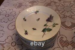 Haviland CFH/GDM Antique Porcelain Dinnerware Grouping 28 Pieces Lilac Pattern