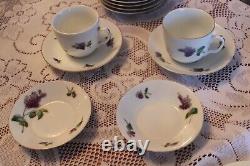 Haviland CFH/GDM Antique Porcelain Dinnerware Grouping 28 Pieces Lilac Pattern