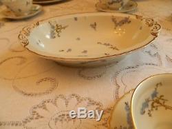 Haviland & Co. Limoges Montmery Dinnerware for (12) with (5) Serving Pieces 8-5