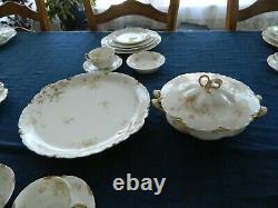 Haviland & Co Limoges Schleiger #52D Dinnerware Set for 8/w6 Serving Pieces 9-5