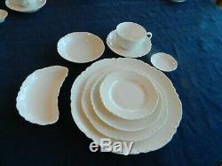 Haviland France Ranson White Dinnerware Set for 8 with5 Serving Pieces 7-5