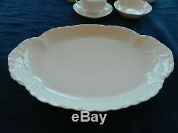 Haviland France Ranson White Dinnerware Set for 8 with5 Serving Pieces 7-5