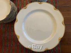 Haviland Limoges 70 Pc Dinnerware Set Silver Anniversary Schleiger 19 White Gold