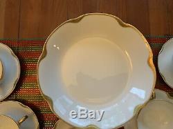 Haviland Limoges 70 Pc Dinnerware Set Silver Anniversary Schleiger 19 White Gold