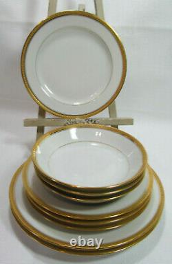 Haviland Limoges France SCHLEIGER 776 Gold Bands 9 Piece Set VGC REDUCED