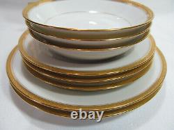 Haviland Limoges France SCHLEIGER 776 Gold Bands 9 Piece Set VGC REDUCED