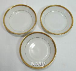 Haviland Limoges France SCHLEIGER 776 Gold Bands 9 Piece Set VGC REDUCED