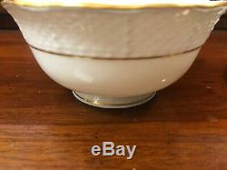 Herend Golden Edge Fine China Scalloped Cups and Saucers Model #734, Set of 6
