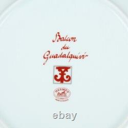 Hermes Dinner Plate Guadalquivir Red Tableware Dinnerware 2 set Dish New 10.5 in