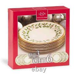 Holiday 6-Piece Seasonal Ivory Bone China Dinnerware Set (Service for 6)