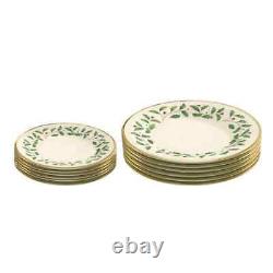 Holiday 6-Piece Seasonal Ivory Bone China Dinnerware Set (Service for 6)